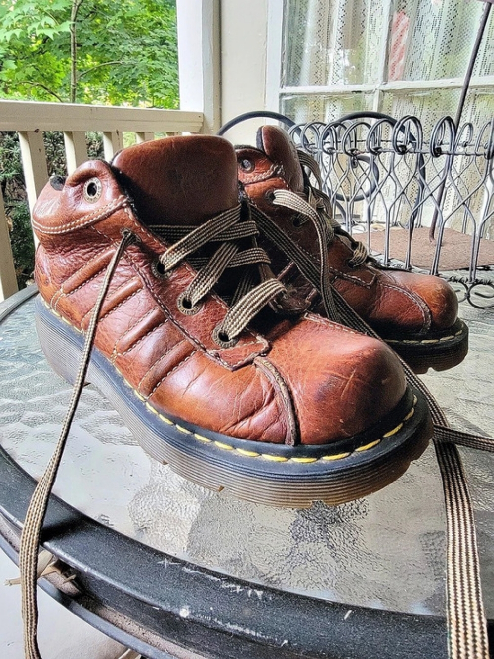 Vtg Y2k Dr. Martens 2C01 Leather Lace-Up Oxford Boots US 6 Bohobo